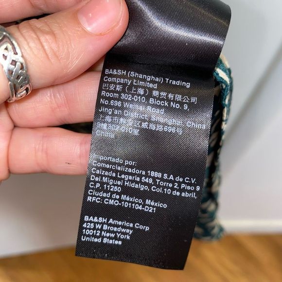 BA&SH Esme Midi Satin 100% Viscose Dress In Green Size US 2, EU 0, MSRP $375 - Picture 9 of 16